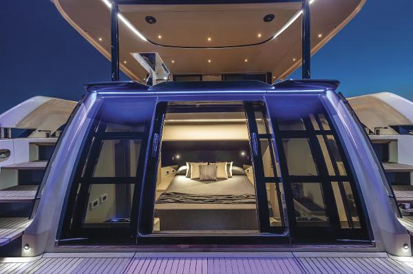 Slide: The Image of 2024 Absolute Navetta 64 yacht with luxurious bedroom and modern design. - 4