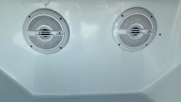 Slide: The Image of Dual marine speakers on a 2005 Contender 36 Open boat. - 26
