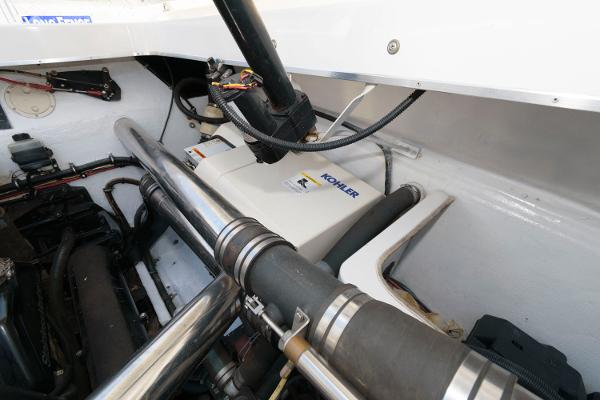 Slide: The Image of Engine compartment of a 1991 Fountain 38 Sport Cruiser with Kohler generator. - 20