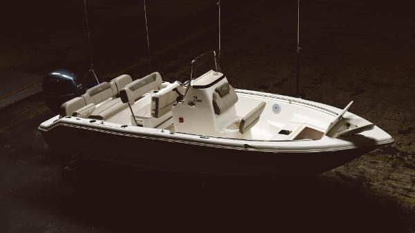 Slide: The Image of 2024 Key West 189 FS boat in a dimly lit setting. - 40