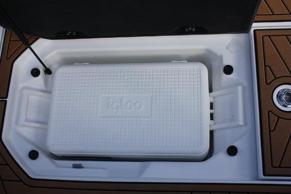 Slide: The Image of Igloo cooler in 2017 Nautique Super Air G23 storage compartment. - 37