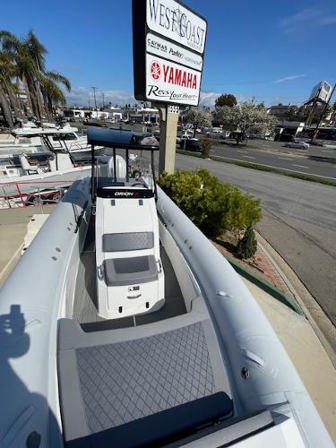 Slide: The Image of 2024 Northstar Orion 8 boat displayed at West Coast dealership. - 6