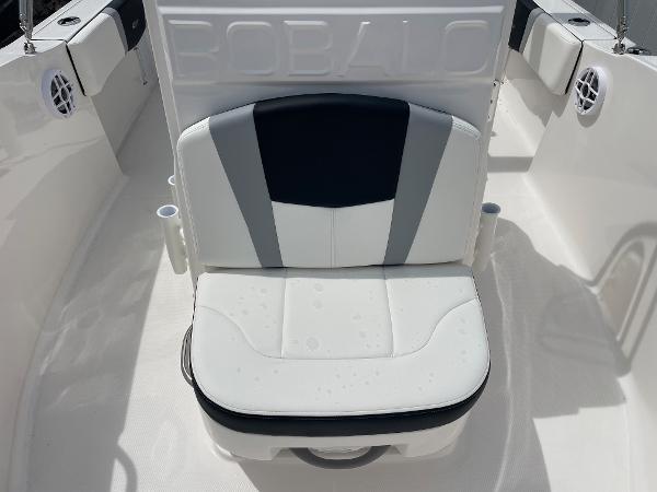 Slide: The Image of 2023 Robalo R180 Center Console boat seat with sleek, modern design. - 10