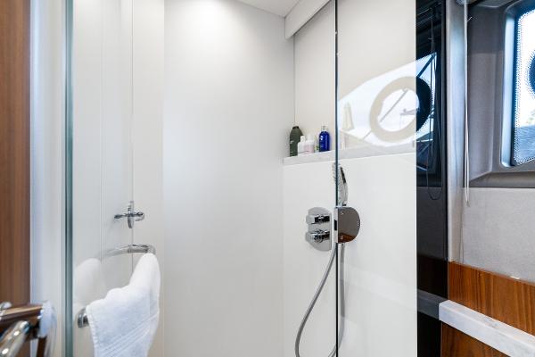 Slide: The Image of Modern shower area in 2017 Sunseeker Manhattan 52 yacht. - 34